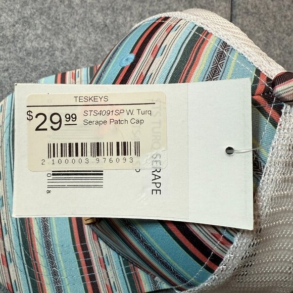 Sts Ranchwear Trucker Hat Mens One Size Multicolor Aztec Adjustable Snapback Cap - Picture 4 of 5